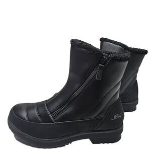 JBU Women's Snowbound Round Toe Zip Cold-Weather Boots 9.5 Black NWT